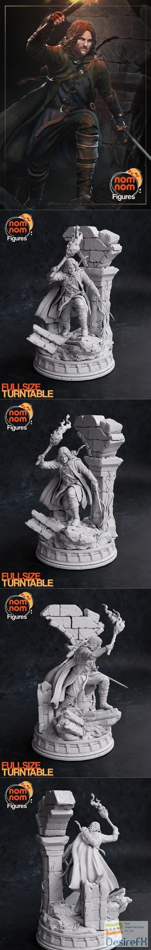 Aragorn - Lord of the Rings - NomNom Figures 3D Print