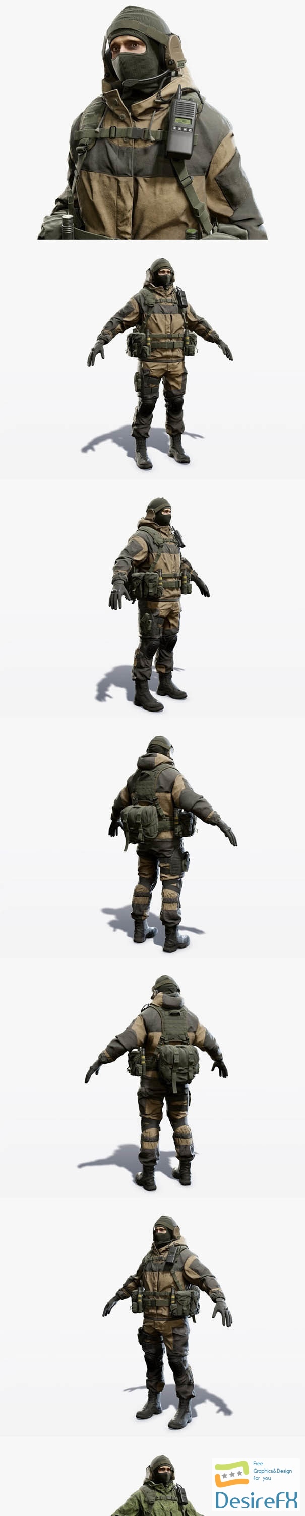 Army Man 3D Model
