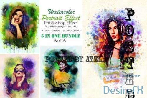 Artistic Watercolor Painting Effect - 10937746