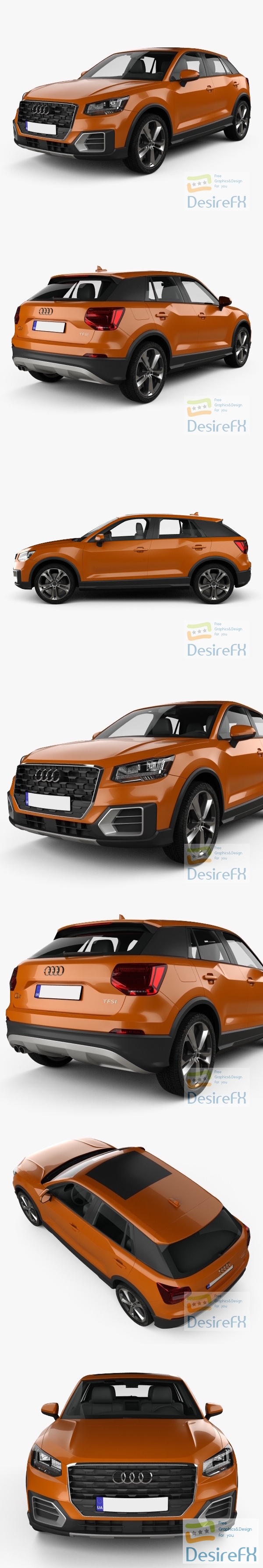 Audi Q2 2020 3D Model