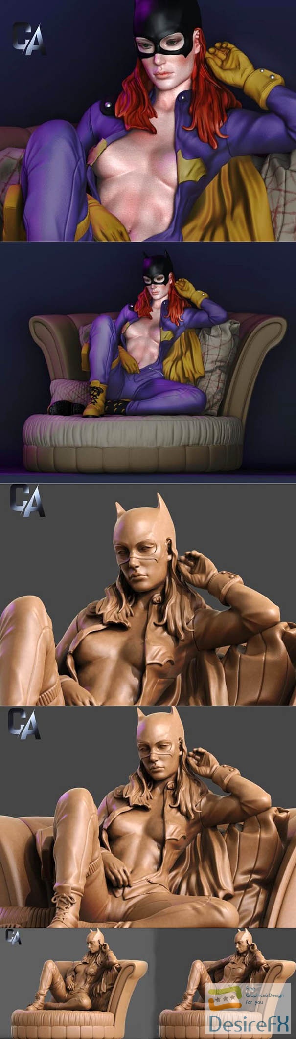 Batgirl – Ca 3d Studios – 3D Print