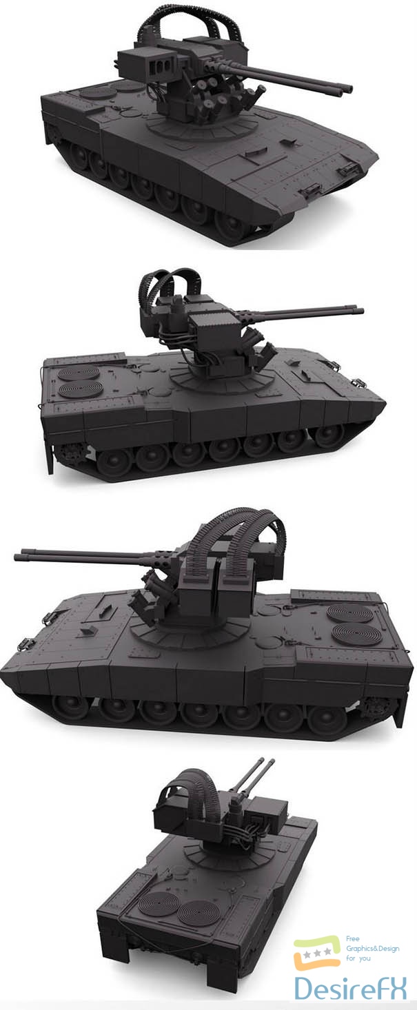 BMPT Terminator tank 3D Model