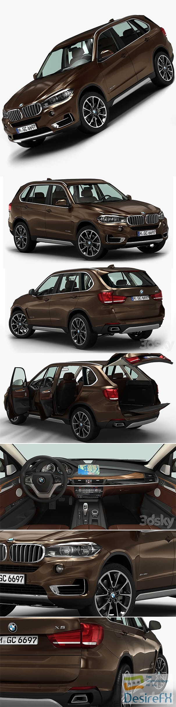 BMW X5 2014 3D Model