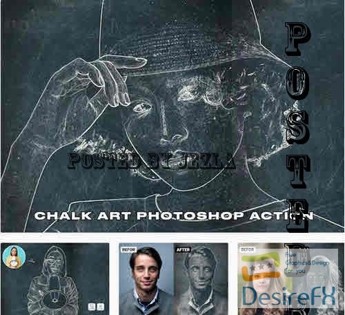 Chalk Art Photoshop Action - D4EWE98