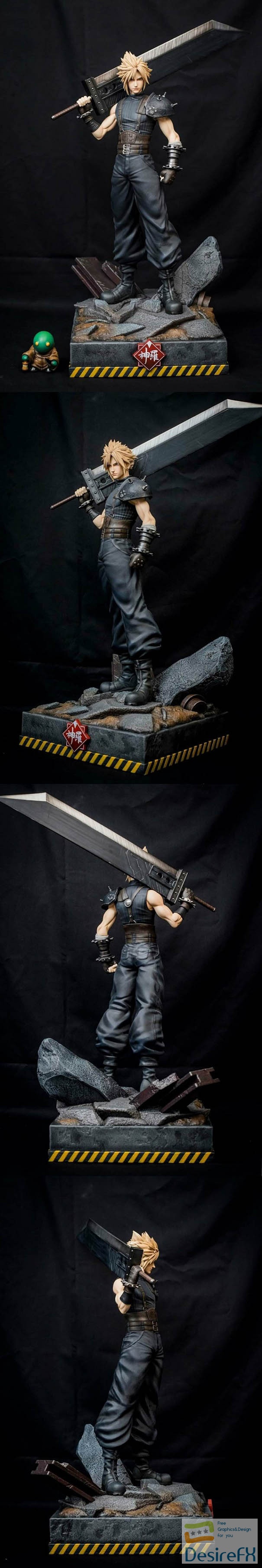 Cloud Strife from Final Fantasy – 3D Print