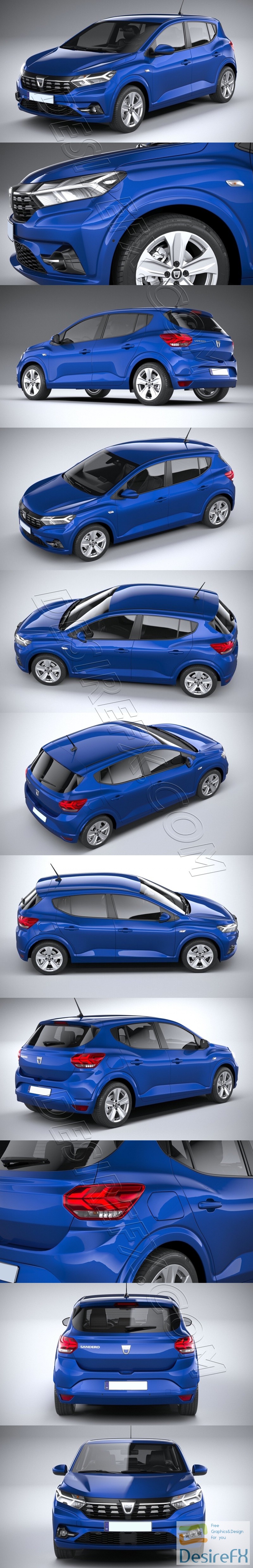 Dacia Sandero 2021 3D Model