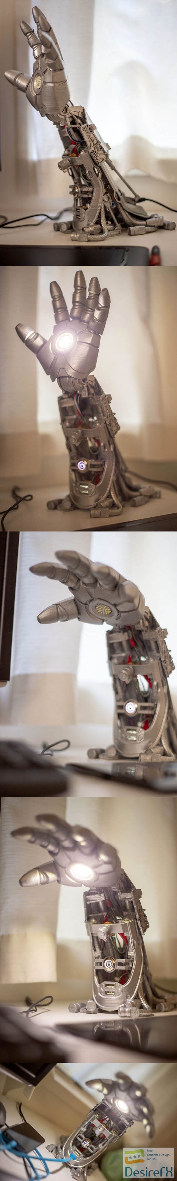 Iron Man Hand Lamp – 3D Print