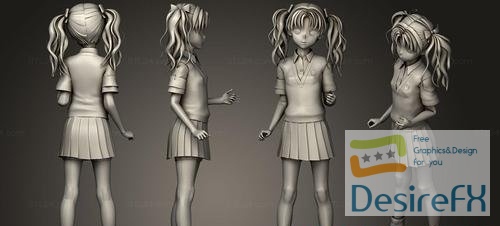 Kuroko Shirai 01 3D Print