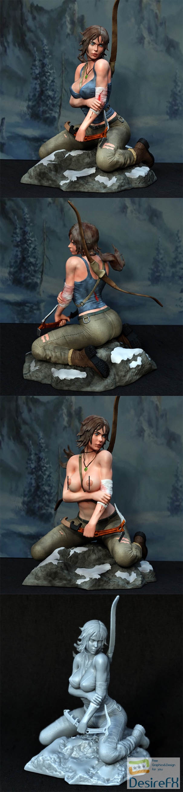 Lara Croft from Tomb Raider – 3D Print