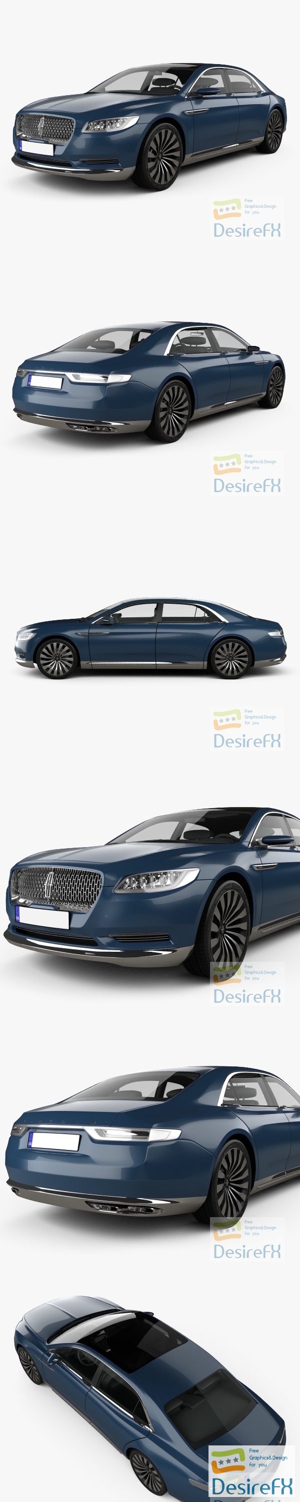 Lincoln Continental concept 2017 3D Model