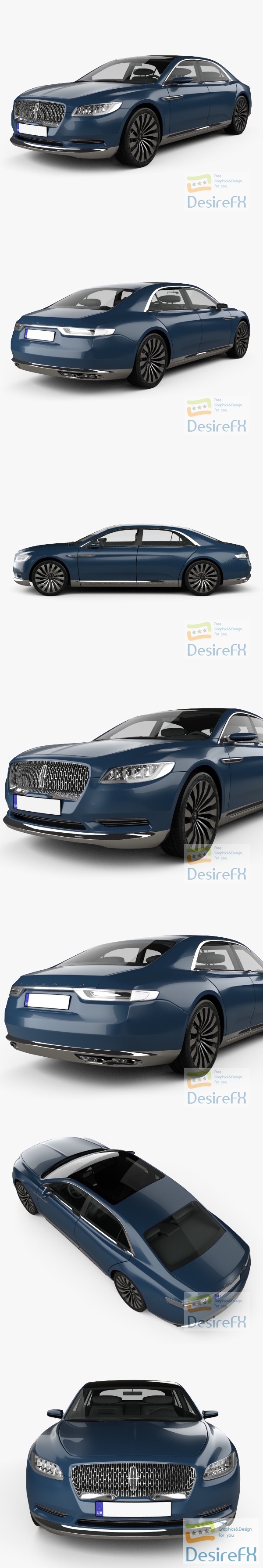 Lincoln Continental concept 2017 3D Model