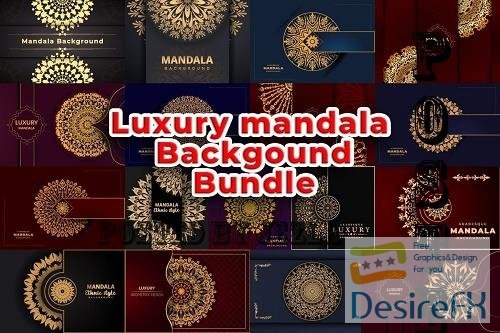 Luxury Mandala Background Design Bundle