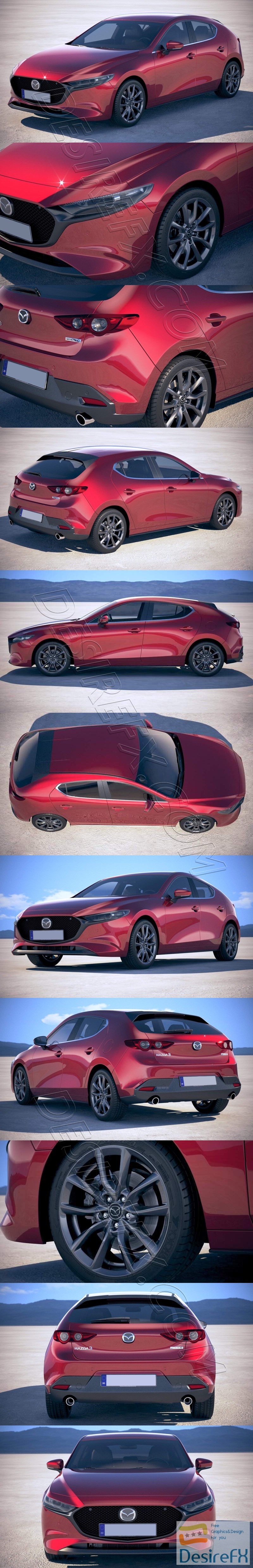 Mazda 3 2019 3D Model
