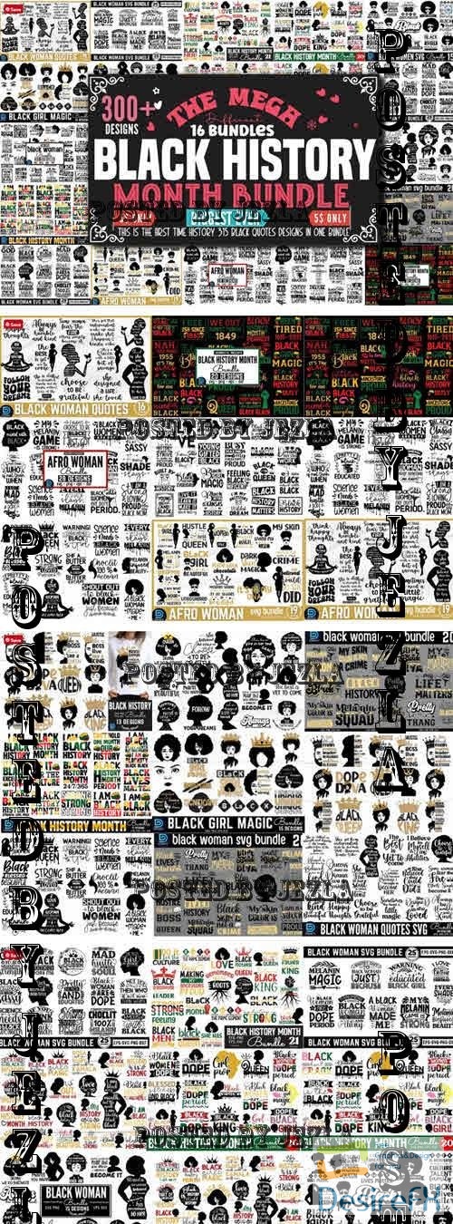 Mega Black History Month SVG Bundle - 12705942