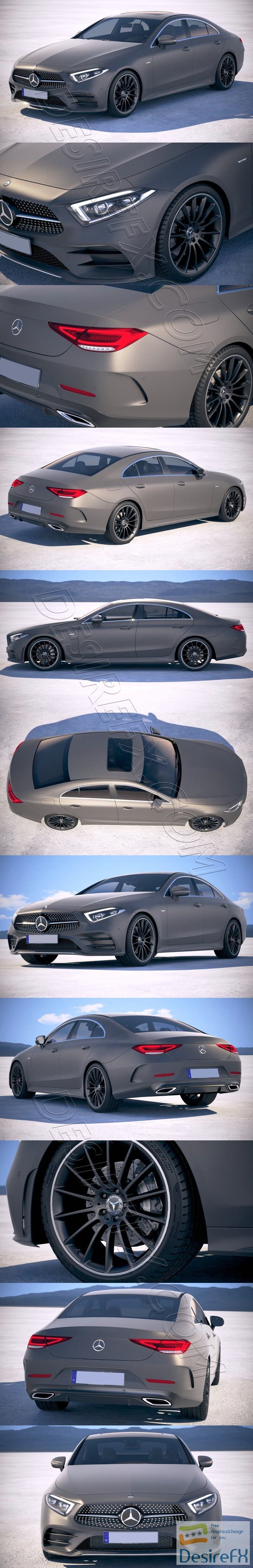 Mercedes CLS AMG 2019 3D Model