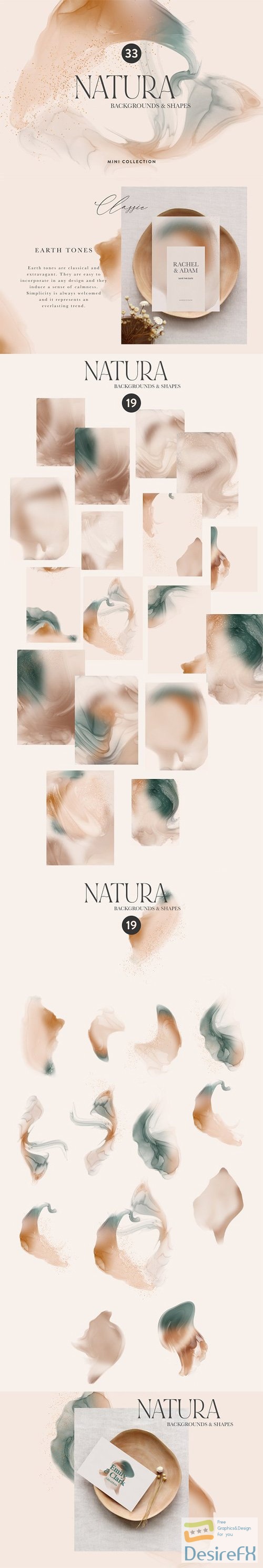 Natura Mini Collection Shapes & Backgrounds