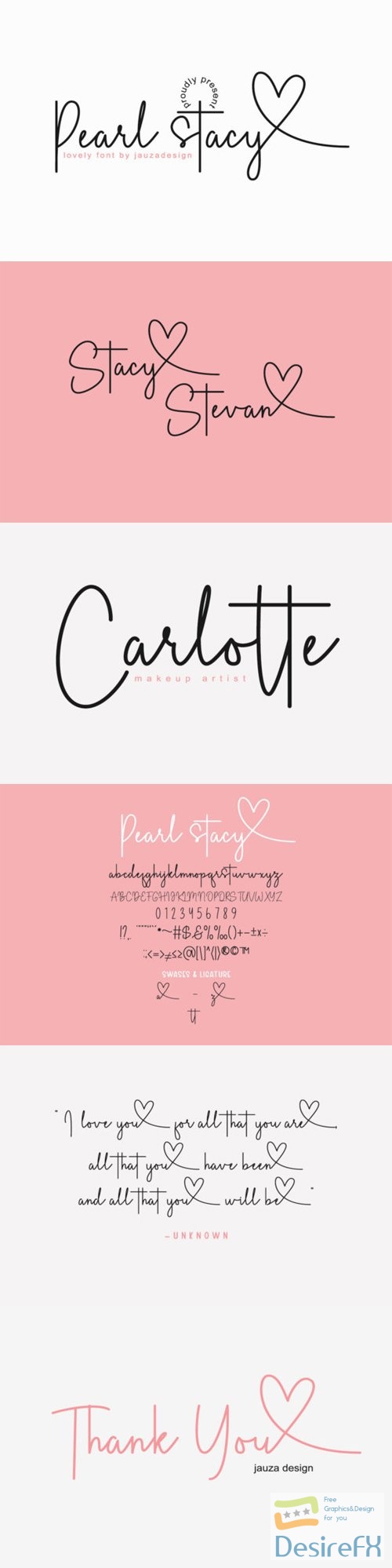 Pearl Stacy - Thin Lettered & Delicate Script Font