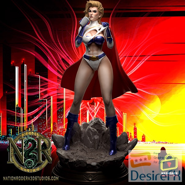 Power Girl – Nation Rodera – 3D Print