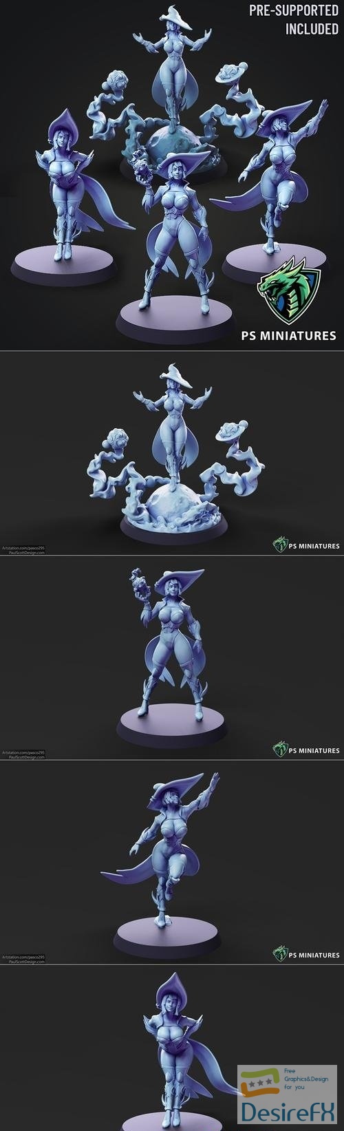 PS Miniatures - Arcane Witch Bundle 3D Print