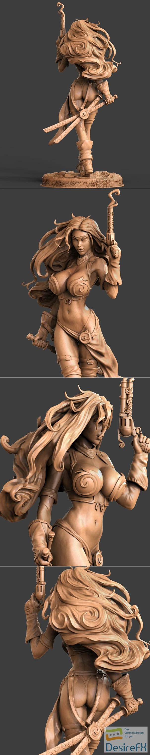 Red Monika – 3D Print