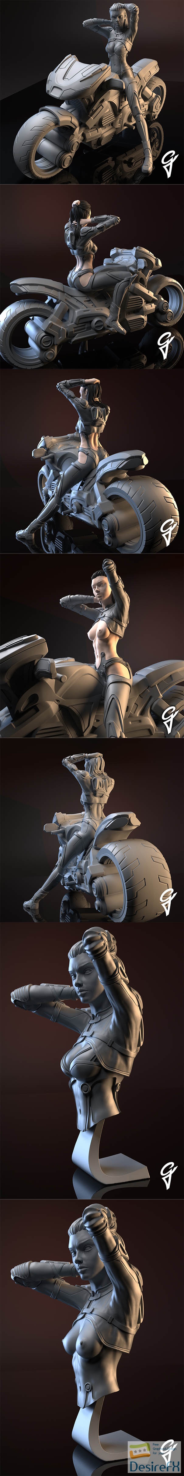 Tamsin the rider – Gsculpt Art – 3D Print