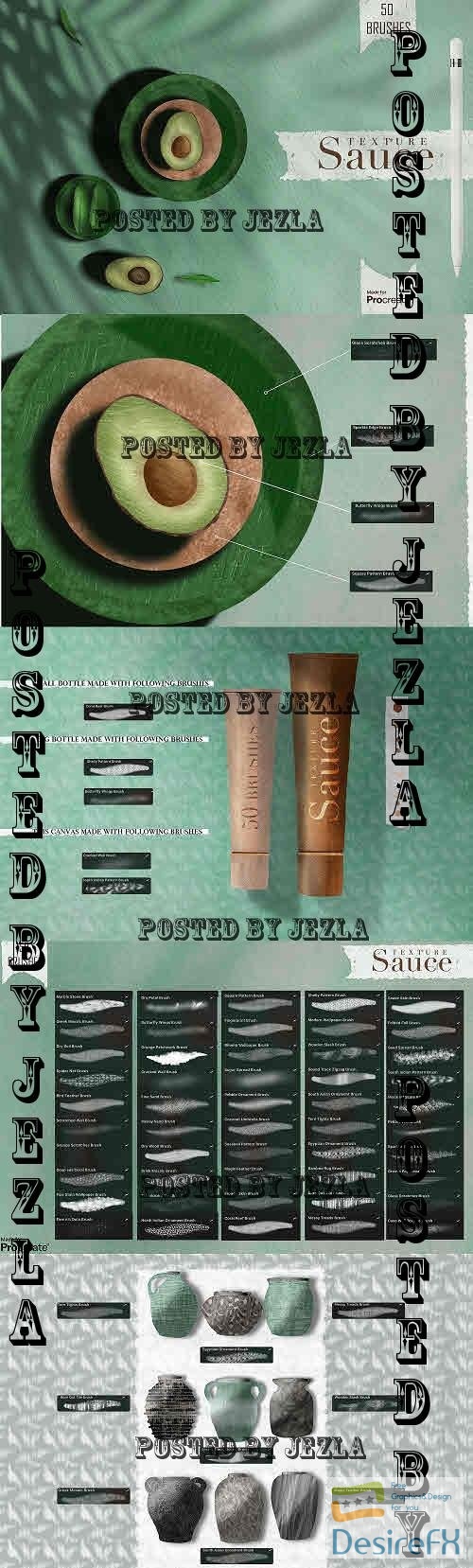 Texture Sause Procreate brush kit - 2483649
