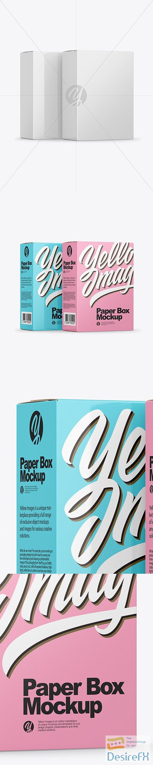 Two Paper Boxes Mockup 49997