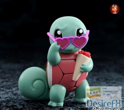 V day Squirtle 3D Print