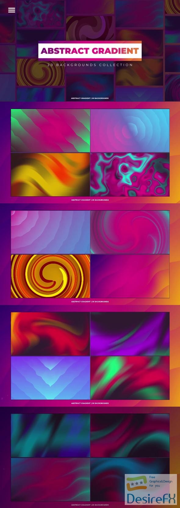 VideoHive Abstract Gradient Backgrounds 44087995