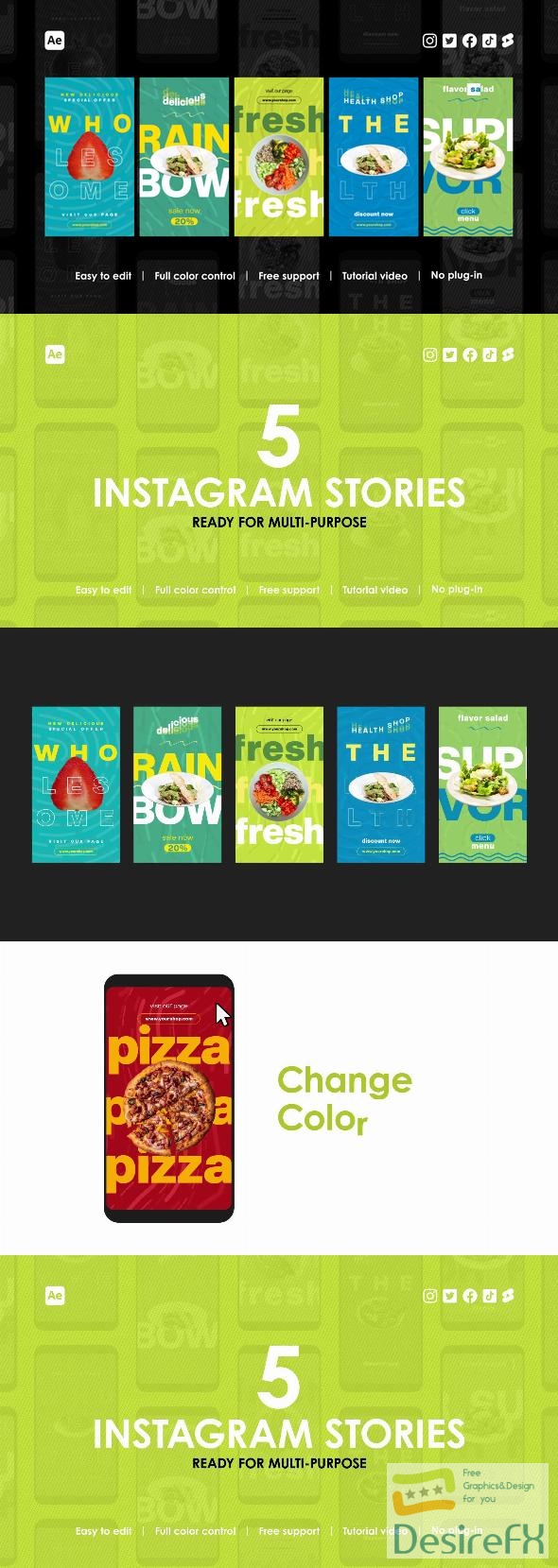 VideoHive Healthy Food Instagram Stories 43895138