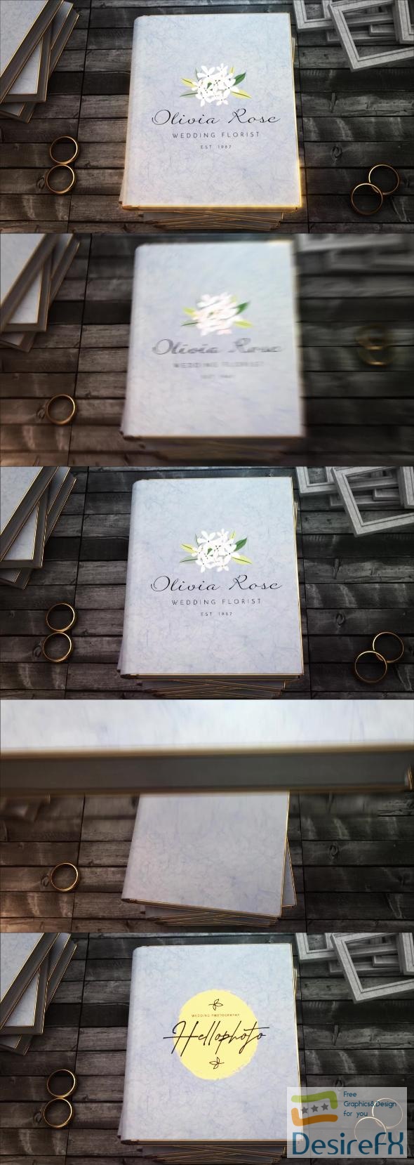 VideoHive Wedding Book Logo Reveal 41830791