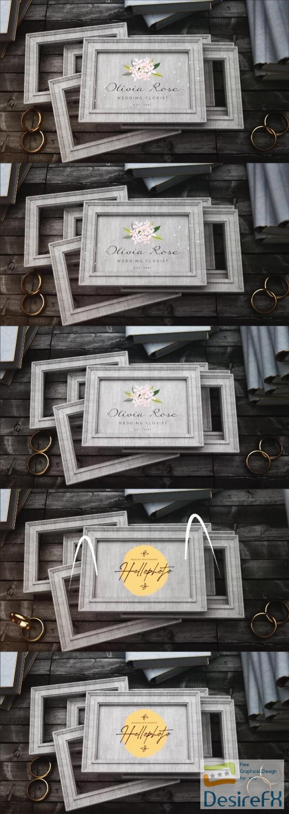 VideoHive Wedding Frames Logo Reveal 41829819