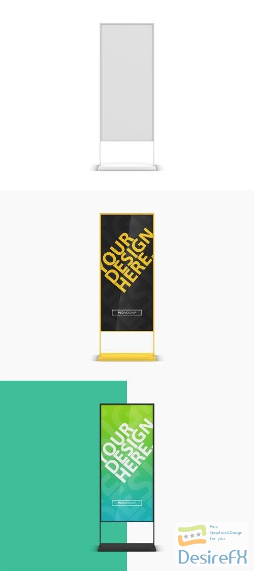 Adobestock - Advertising Stand Mockup Front View 395360757