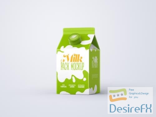 Adobestock - Milk Carton Box Mockup 392947626