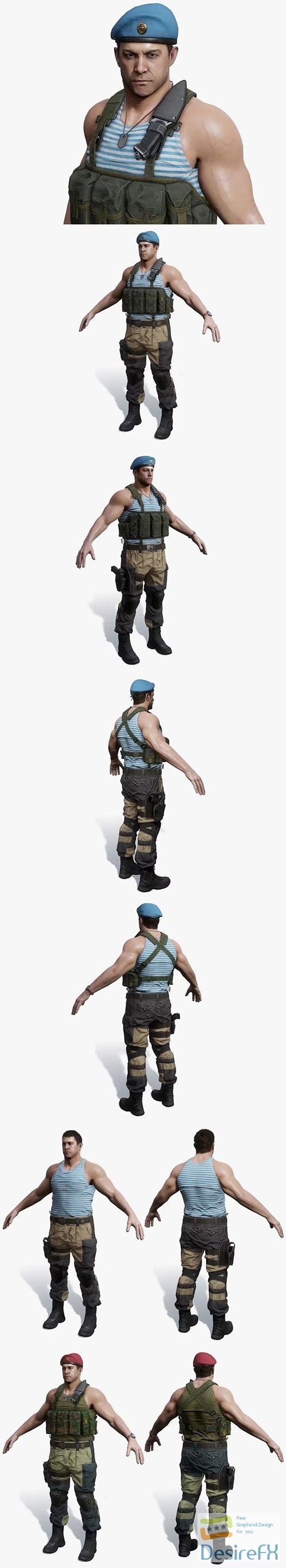 Army man paratrooper