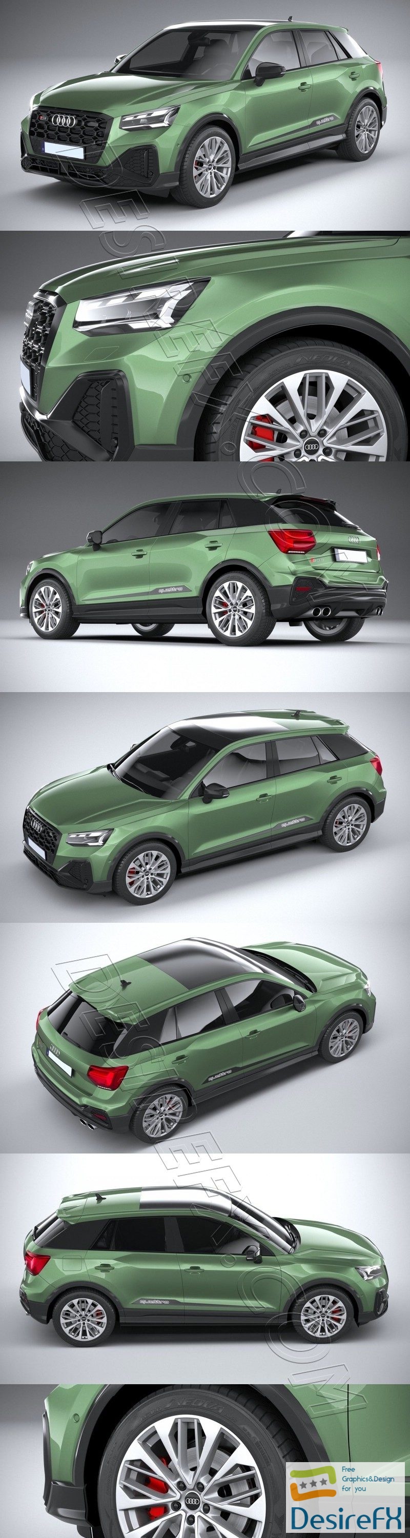 Audi SQ2 2021 3D Model