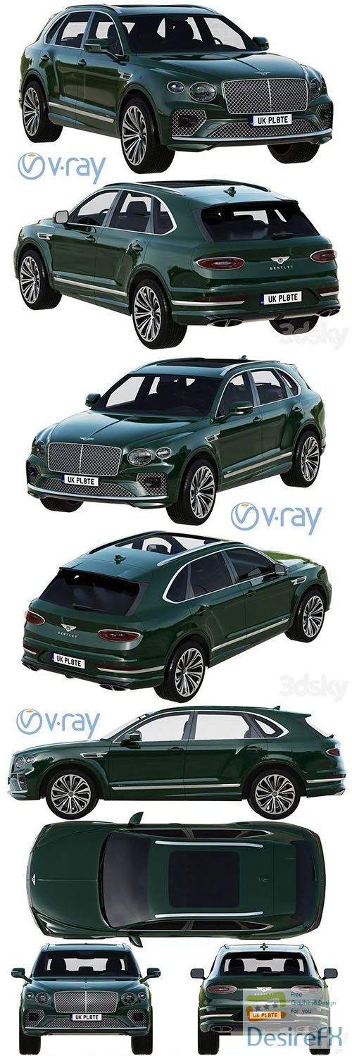 Bentley Bentayga Hybrid 2021 - 3d model