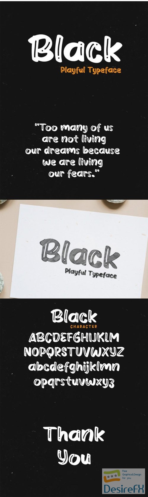 Black - Brush Display Font