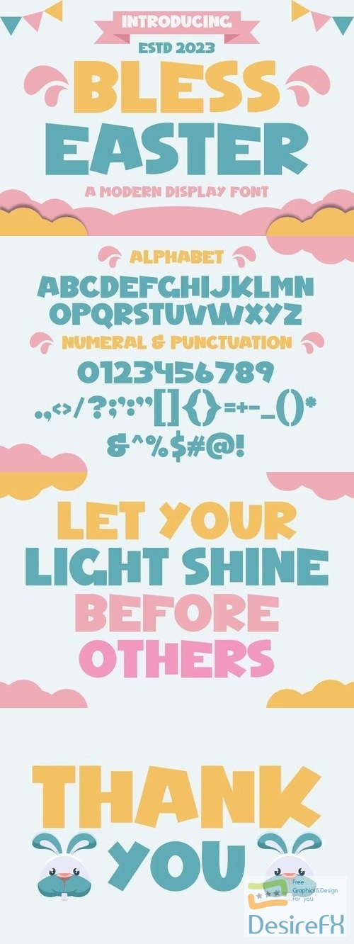 BLESS EASTER - A Modern Display Font