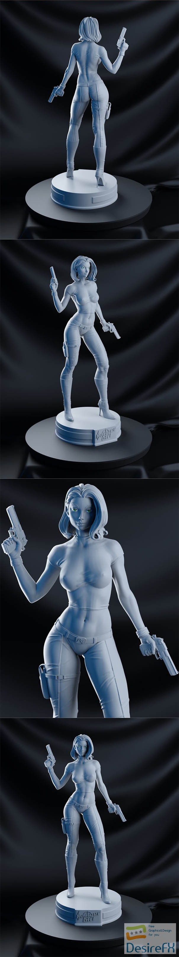 BrunoArt3D – Danger Girl (Abbey CHASE) – 3D Print
