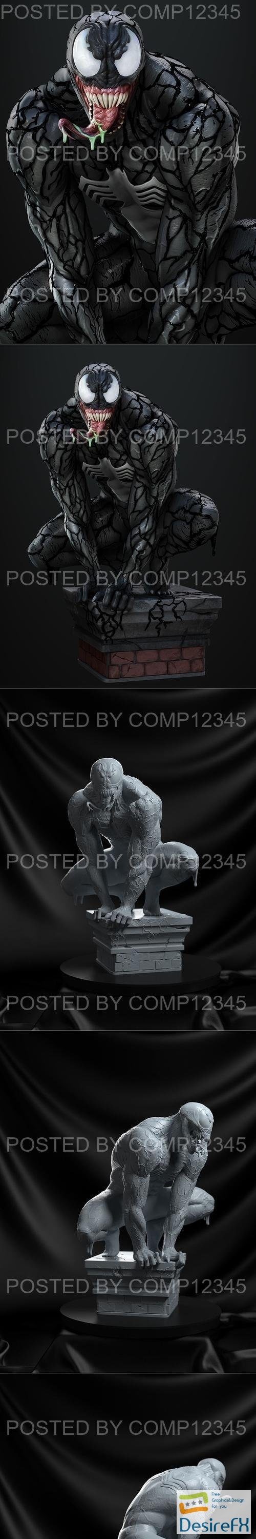 Cardoso 3d Studio - Venom Statue 3D Print