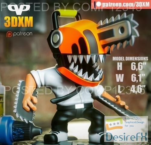 Chainsaw Man Chibi 3D Print