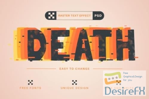 Death - Editable Text Effect - 14501047