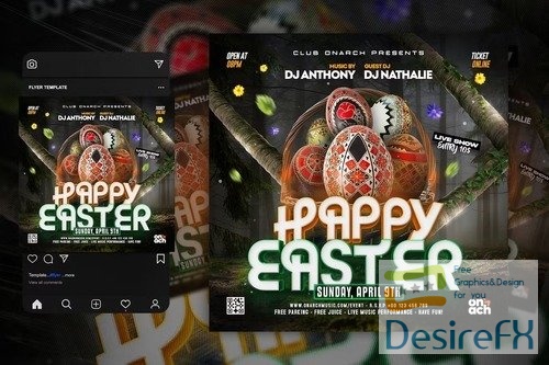 Easter Flyer Template PFCEEKY