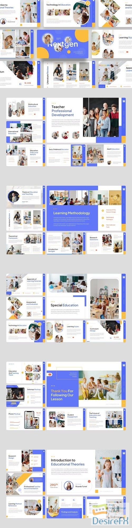 Education & Teaching Thesis PowerPoint Template