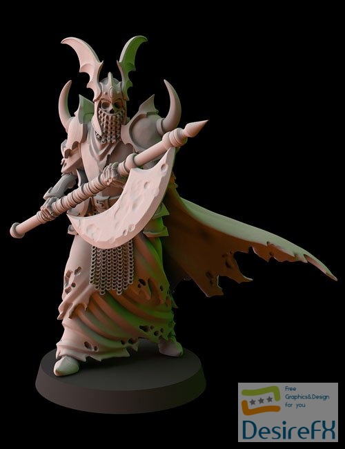 Fantasy Cult Miniatures – Cementery Phalanx Leader 3D Print Model