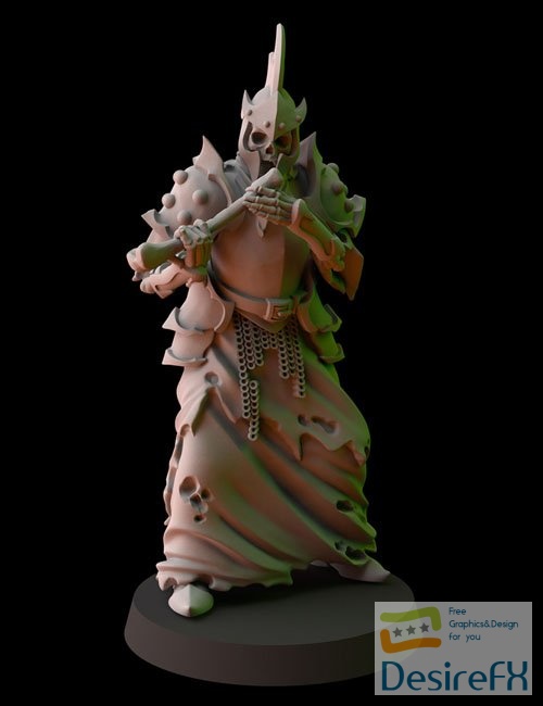 Fantasy Cult Miniatures – Cementery Phalanx Musician 3D Print Model
