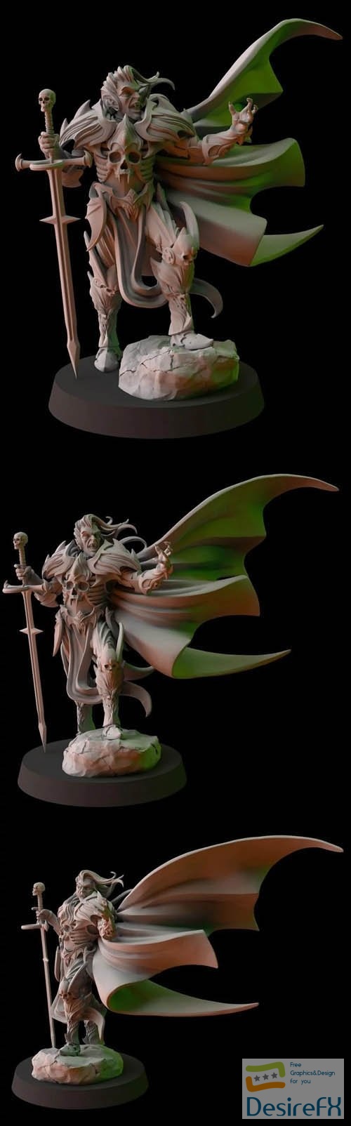 Fantasy Cult Miniatures – Vampire Undead Lord 3D Print Model