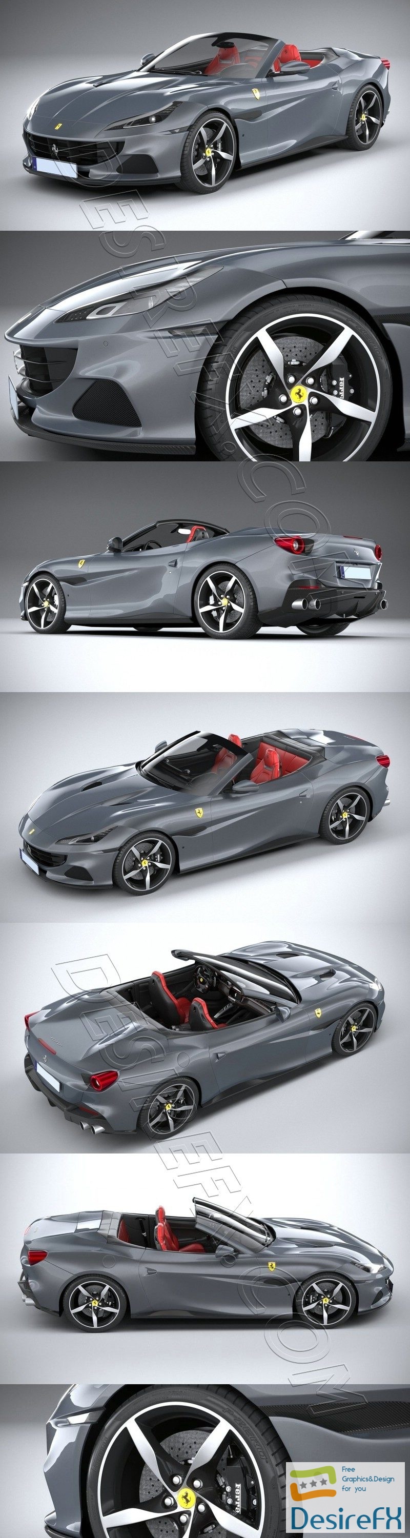 Ferrari Portofino M 2021 3D Model