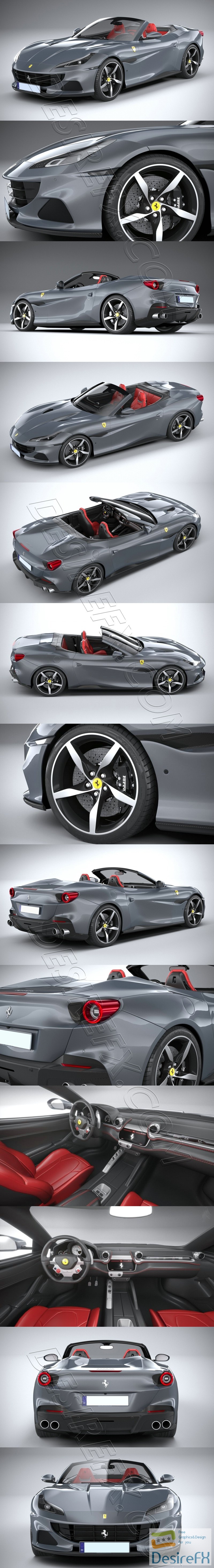 Ferrari Portofino M 2021 3D Model
